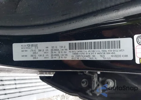 2020 Ram 1500 Limited 4X4 5'7 Box z USA, uszkodzony, nr VIN 1C6SRFHT0LN144291